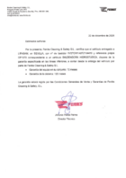 Certificado garantía OP1070