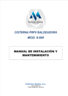 Manual de instalacion y mantenimiento cisterna