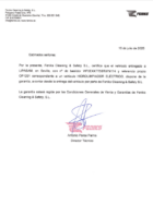 Certificado garantía OP1291